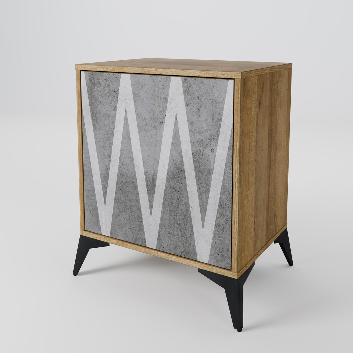 SOLID ZIG ZAG 1-Door Sideboard