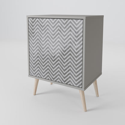 CONCRETE ZIG ZAG Μπουφές 1-θύρας