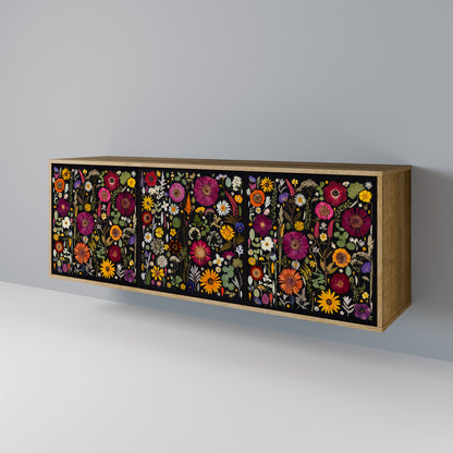 MIDNIGHT GARDEN Μπουφές 3-θυρών