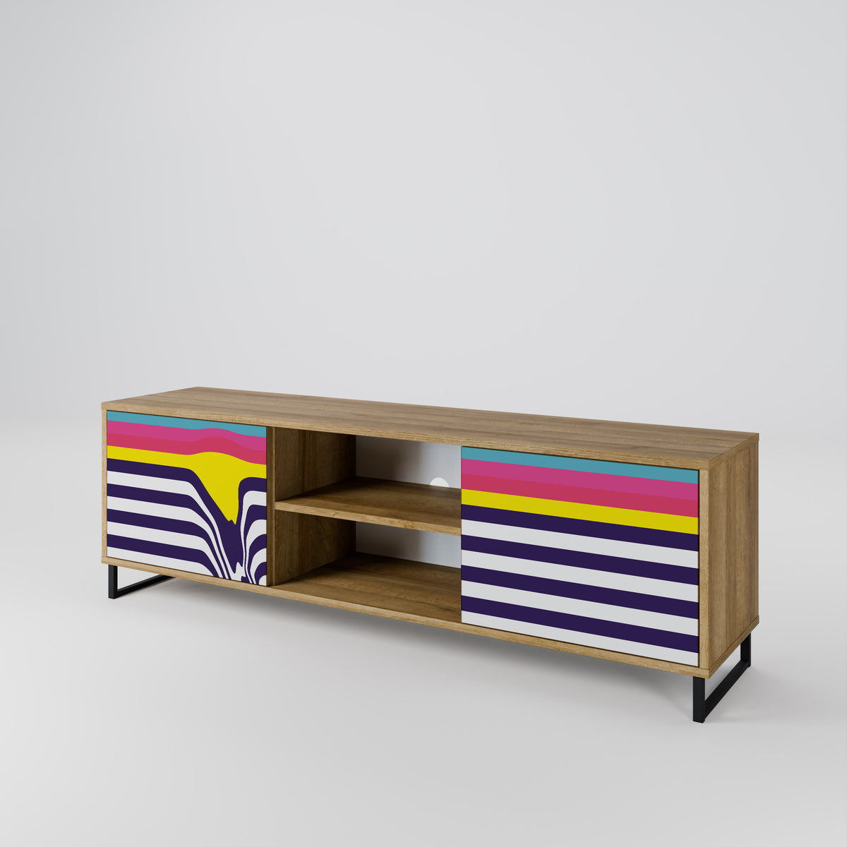 COLORFUL DIVERSION 2-Door TV Cabinet