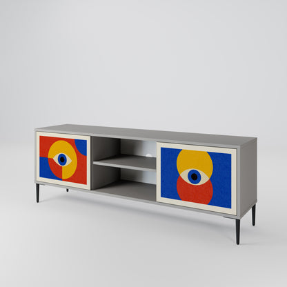 GEOMETRIC EYES 2-Door TV Cabinet