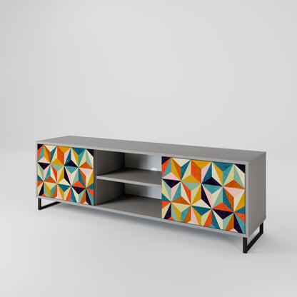 TESSELATE TREASURES 2-Door TV Cabinet