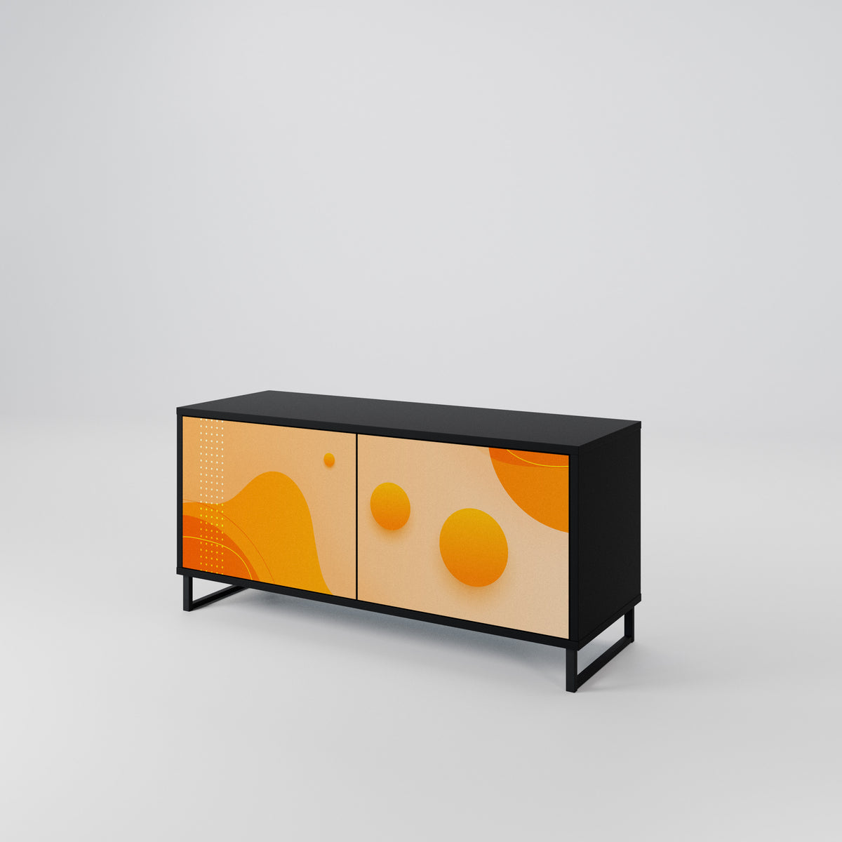 ORANGE ARRANGEMENT Compact 2-Door TV Cabinet