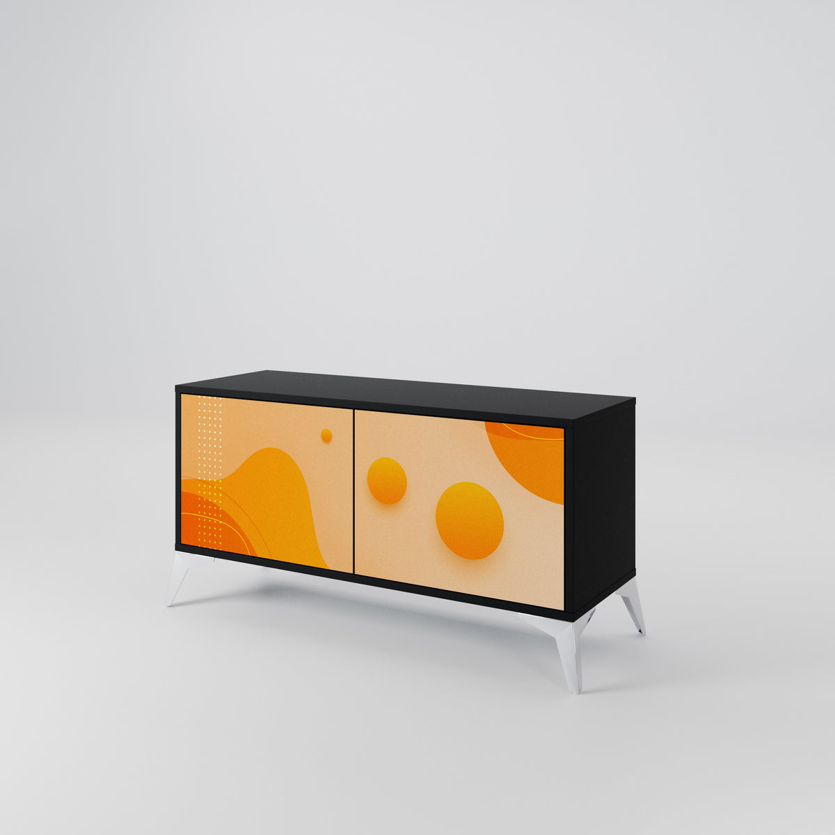 ORANGE ARRANGEMENT Compact 2-Door TV Cabinet