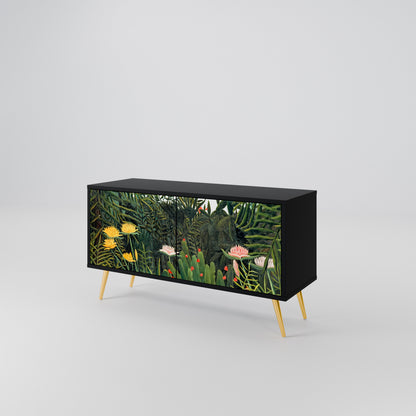VIRGIN FOREST WITH SUNSET Compact 2-Door TV Cabinet
