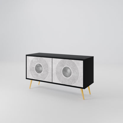 SOLID CIRCLES Συμπαγές έπιπλο τηλεόρασης 2-θυρών