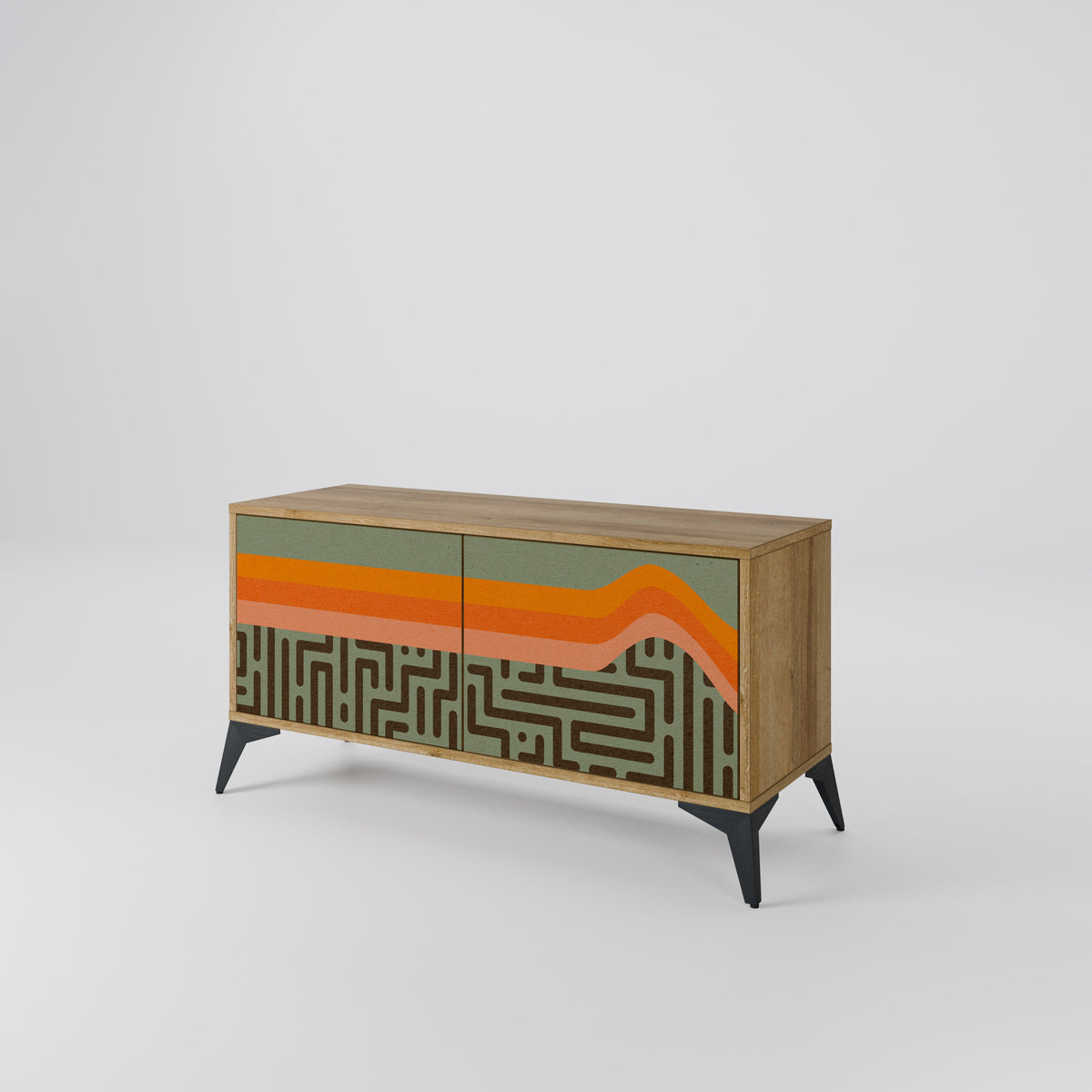 SIMPLE SOLUTIONS Compact 2-Door TV Cabinet