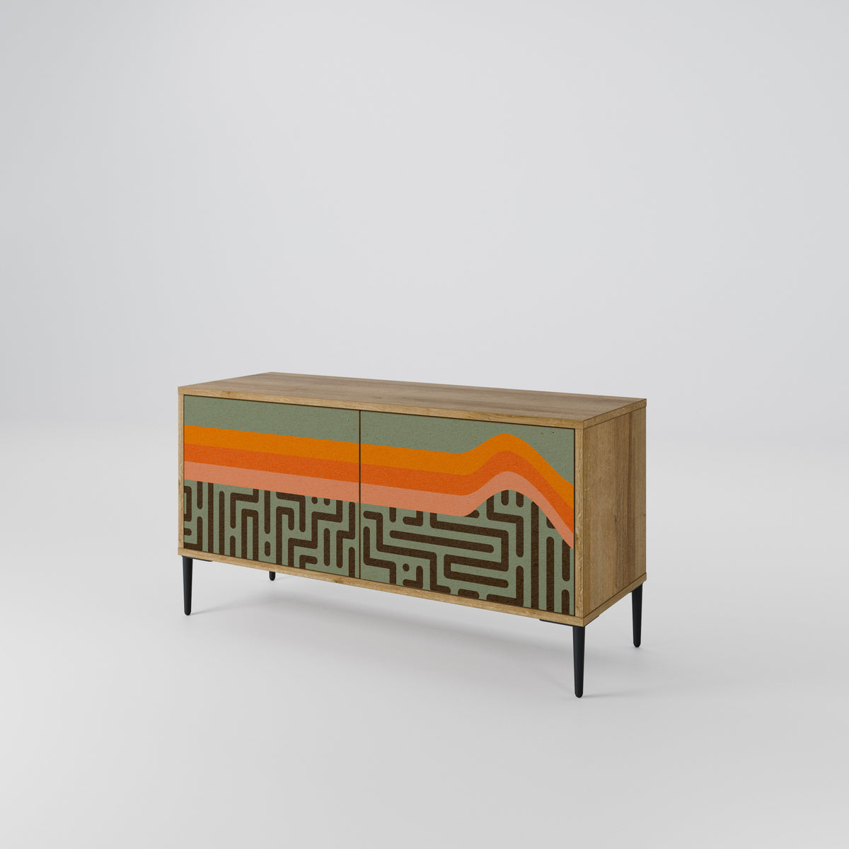 SIMPLE SOLUTIONS Compact 2-Door TV Cabinet