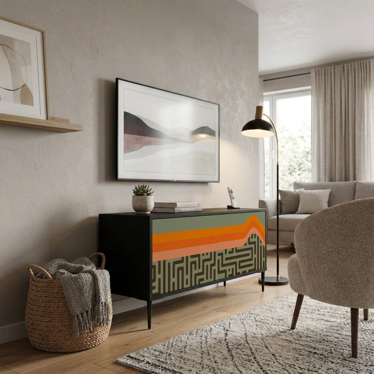 SIMPLE SOLUTIONS Compact 2-Door TV Cabinet