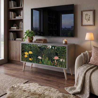 VIRGIN FOREST WITH SUNSET Compact 2-Door TV Cabinet