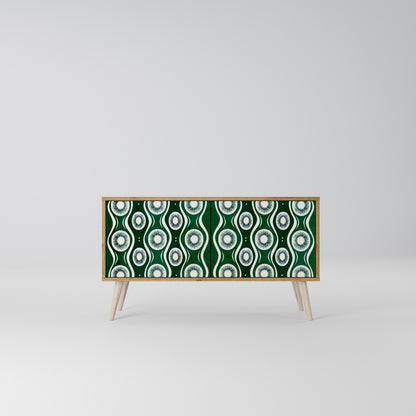 GREEN EYES Compact 2-Door TV Cabinet