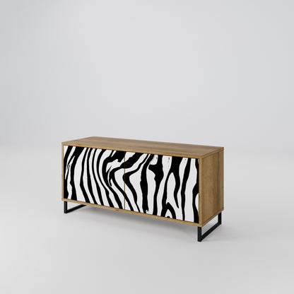 SPLENDID ZEBRA Compact 2-Door TV Cabinet