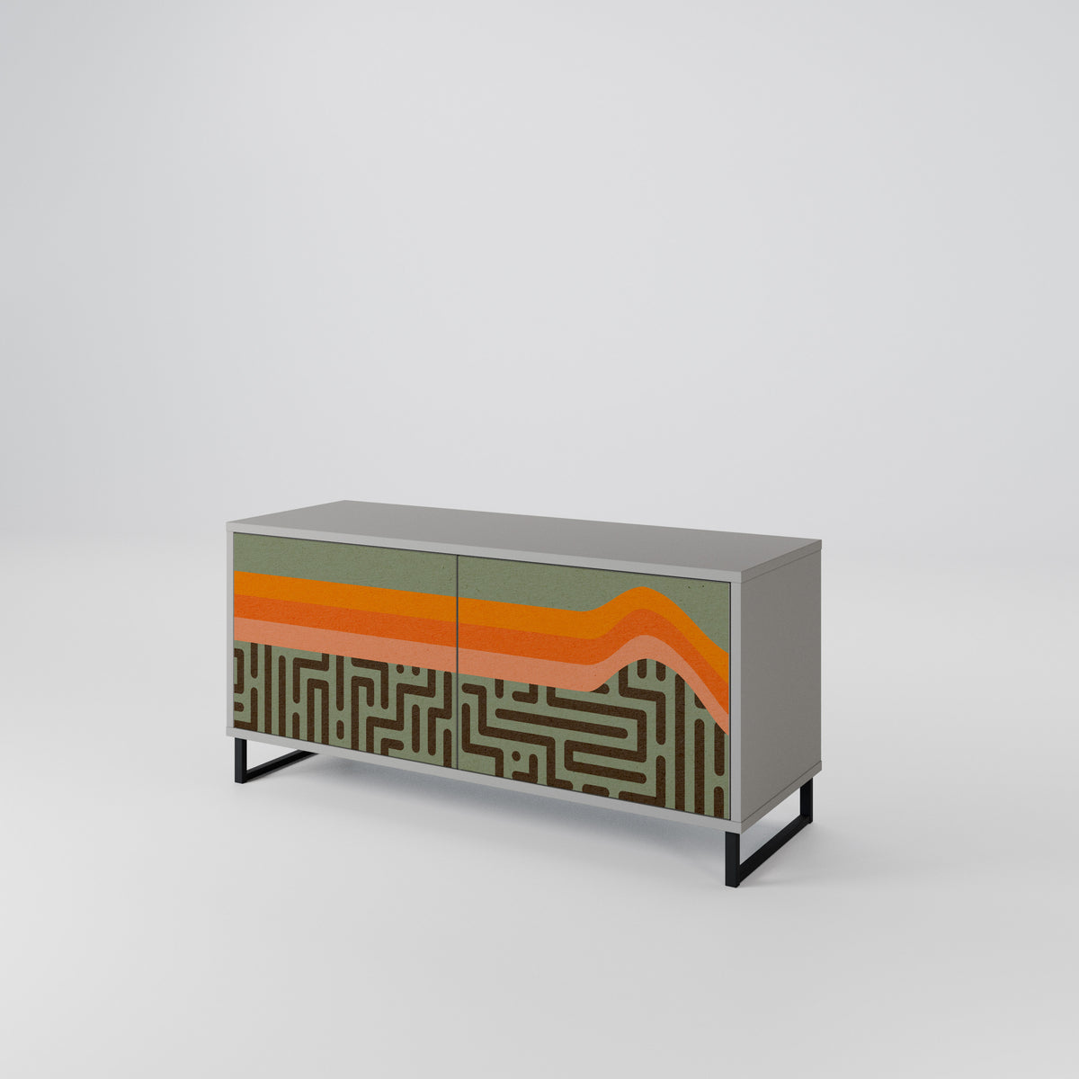SIMPLE SOLUTIONS Compact 2-Door TV Cabinet