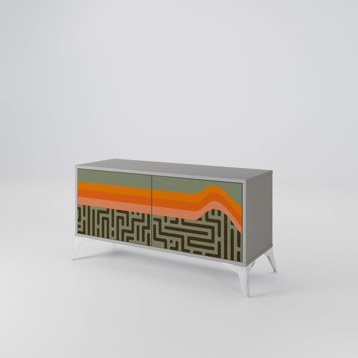 SIMPLE SOLUTIONS Compact 2-Door TV Cabinet