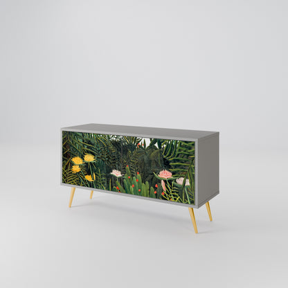 VIRGIN FOREST WITH SUNSET Compact 2-Door TV Cabinet