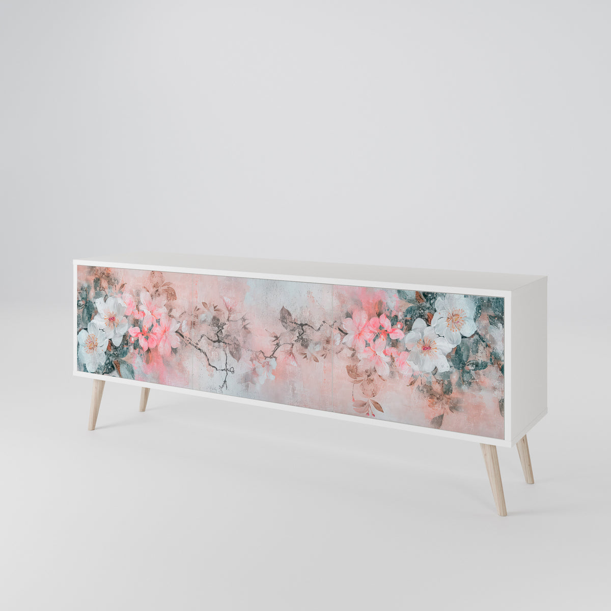CHERRY BLOSSOM Έπιπλο τηλεόρασης 3-θυρών