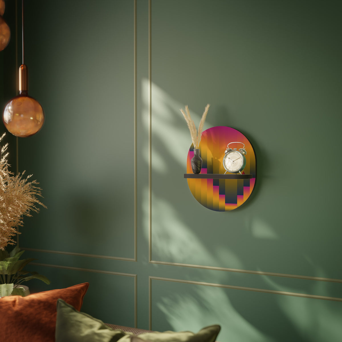 GOLDEN FADE Art Shelf