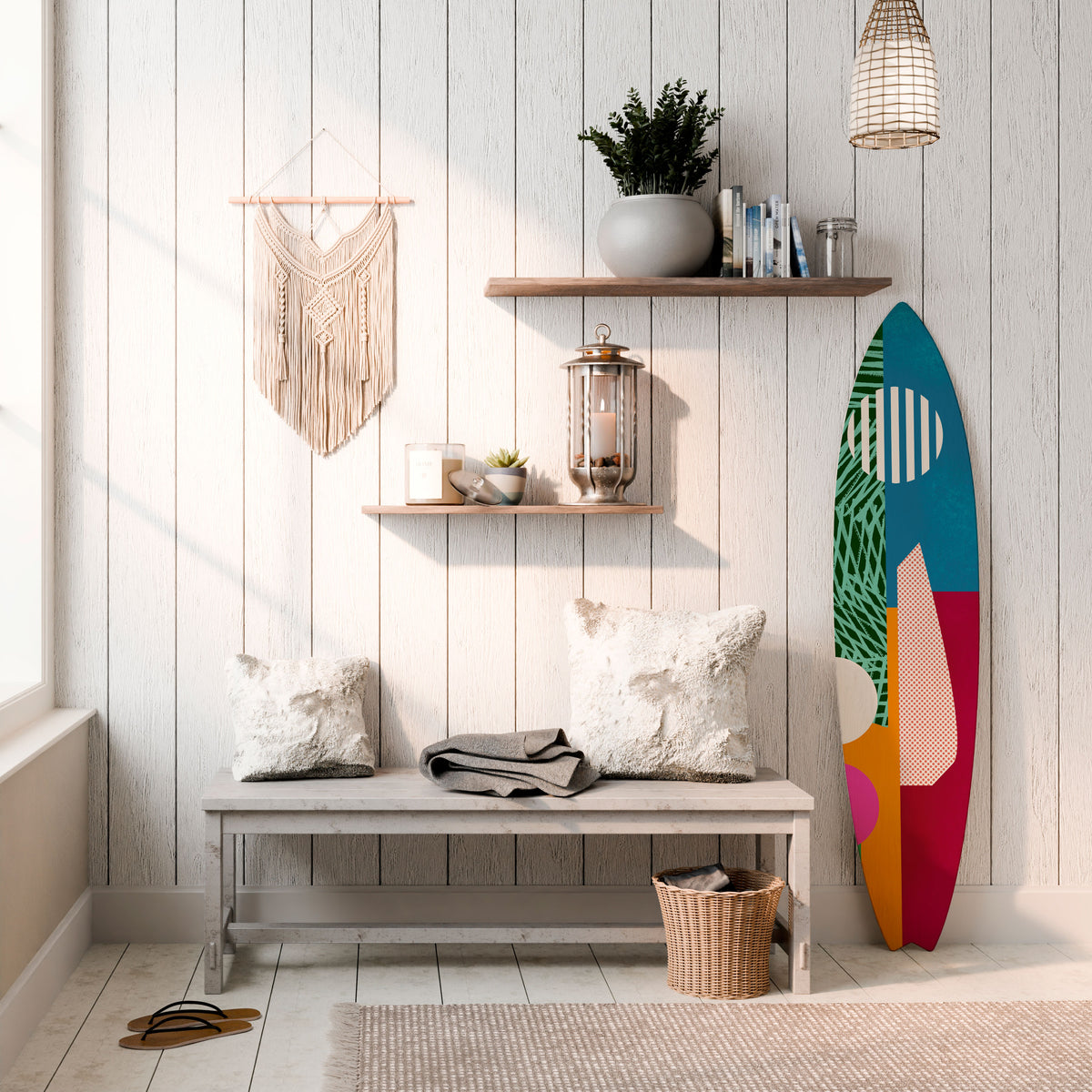 VIVID VIBES Διακοσμητική σανίδα Surf