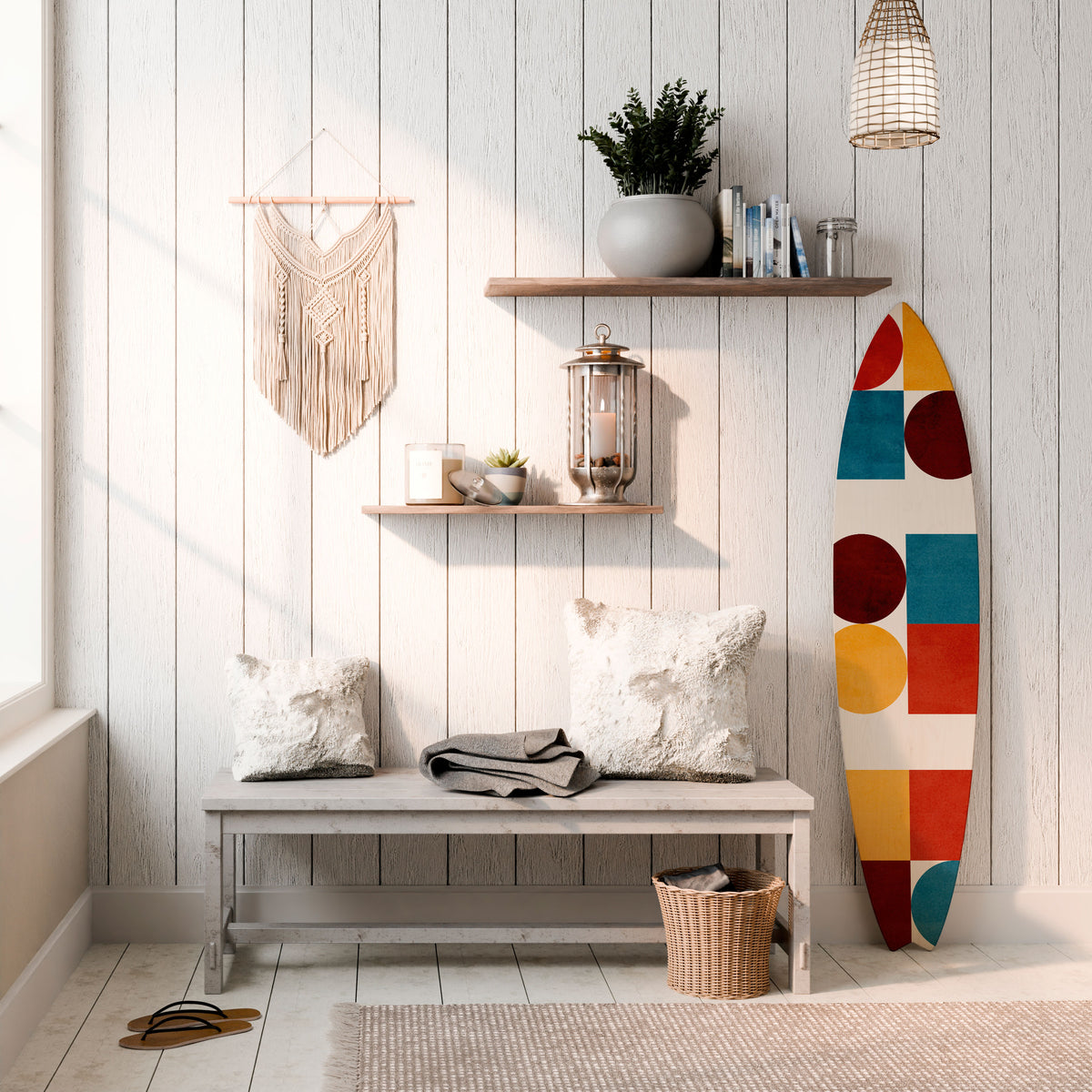 GEOMETRIC PUZZLE Διακοσμητική σανίδα Surf