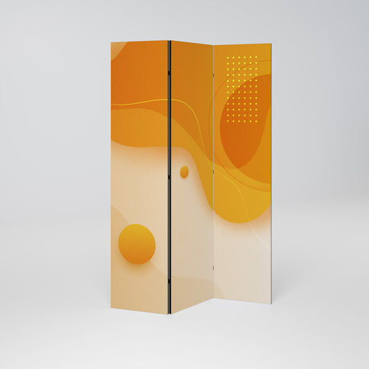 ORANGE ARRANGEMENT Παραβάν με 3 πάνελ