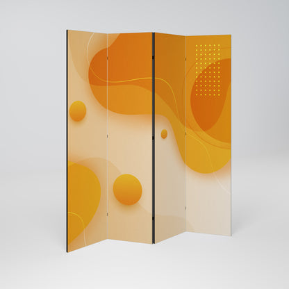 ORANGE ARRANGEMENT Παραβάν με 4 πάνελ
