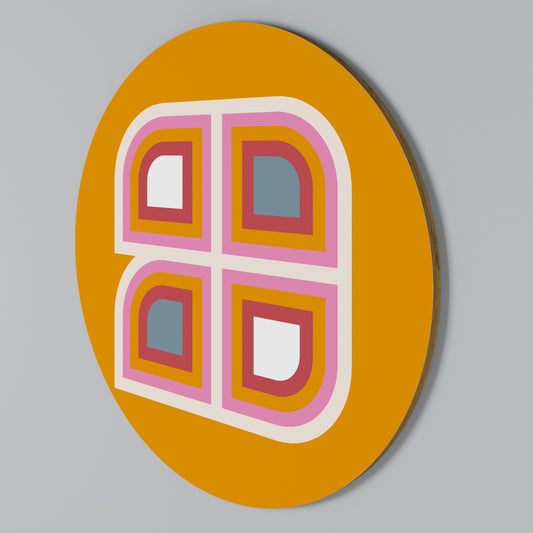 GEOMETRIC VARIATION Στρογγυλός πίνακας ζωγραφικής
