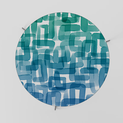 TURQUOISE RECTANGLES Coffee Table