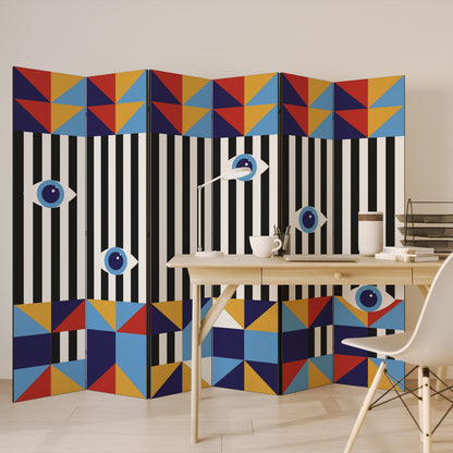 ABSTRACTION AND GEOMETRY Παραβάν με 6 πάνελ