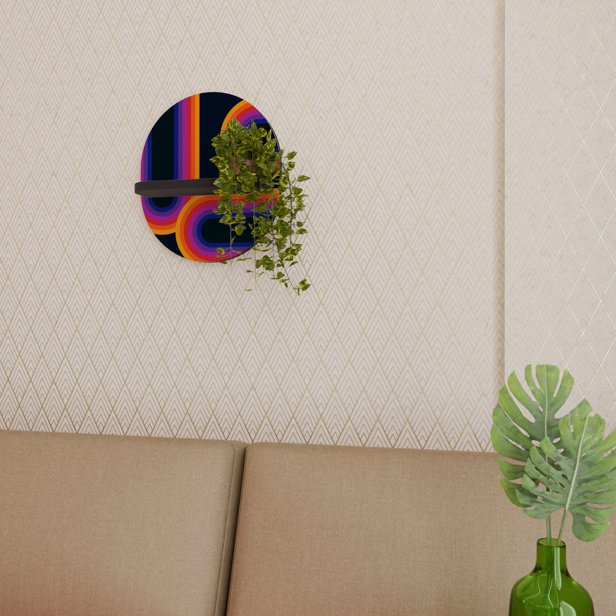 BLINDED BY THE LIGHTS Διακοσμητικό Ράφι Art Shelf