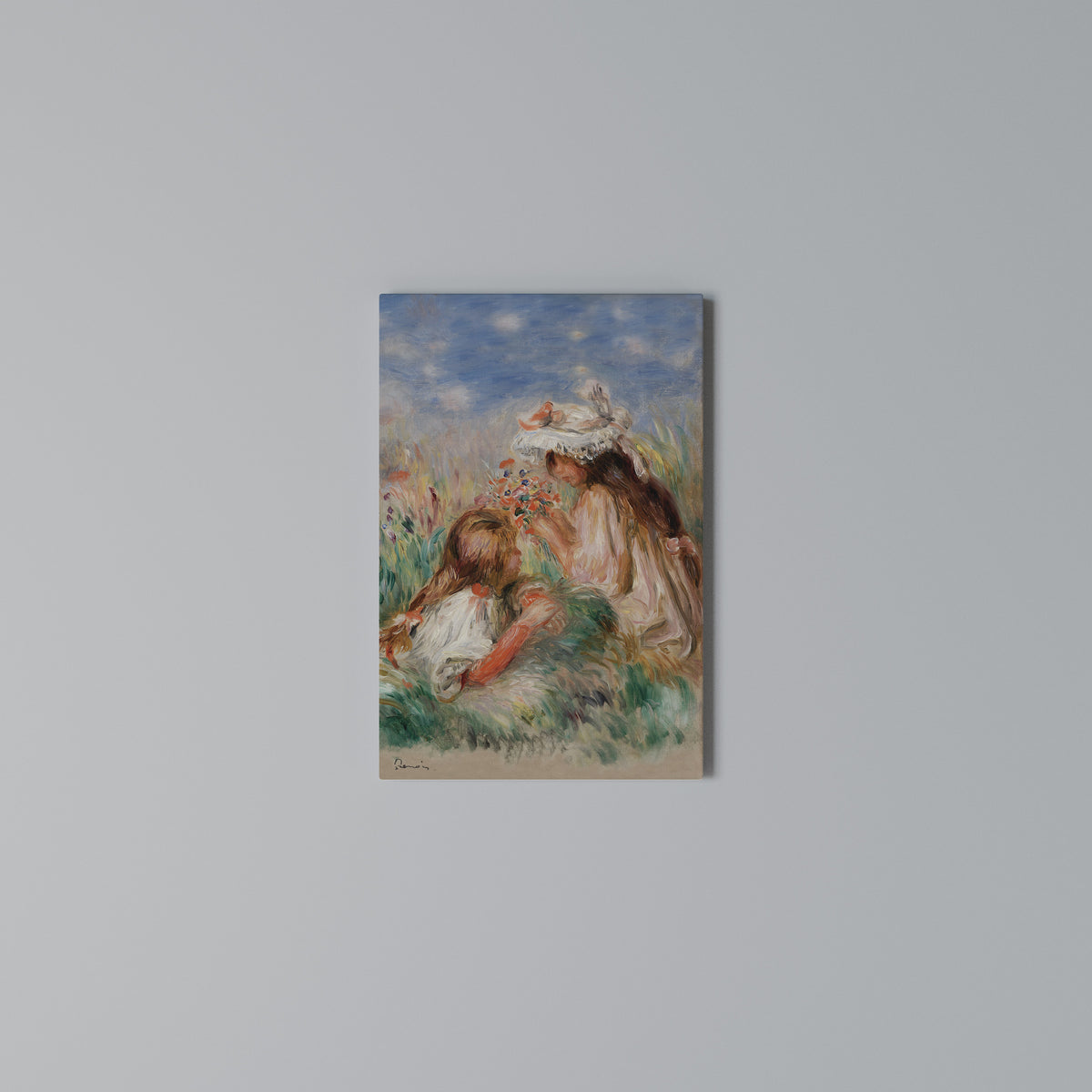 GIRLS IN THE GRASS Κατακόρυφος Πίνακας σε Καμβά