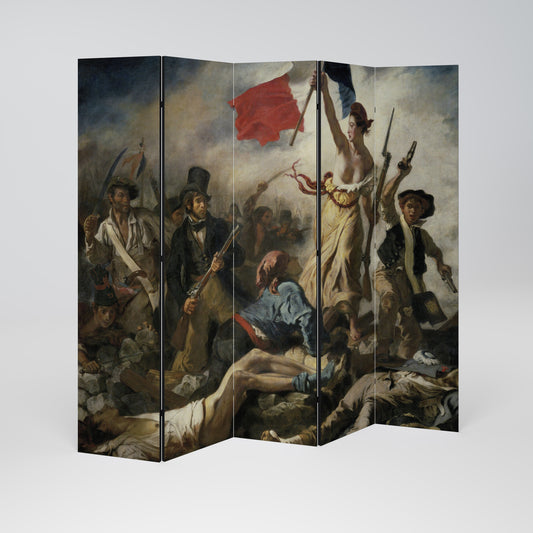 LIBERTY LEADING THE PEOPLE Παραβάν με 5 πάνελ
