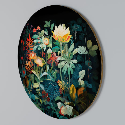 EVENING FLOWERS Στρογγυλός πίνακας ζωγραφικής