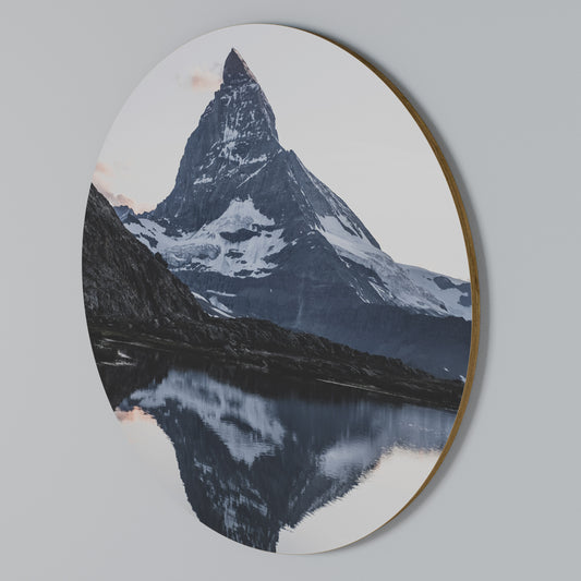 MEMORY OF MATTERHORN Στρογγυλός πίνακας ζωγραφικής