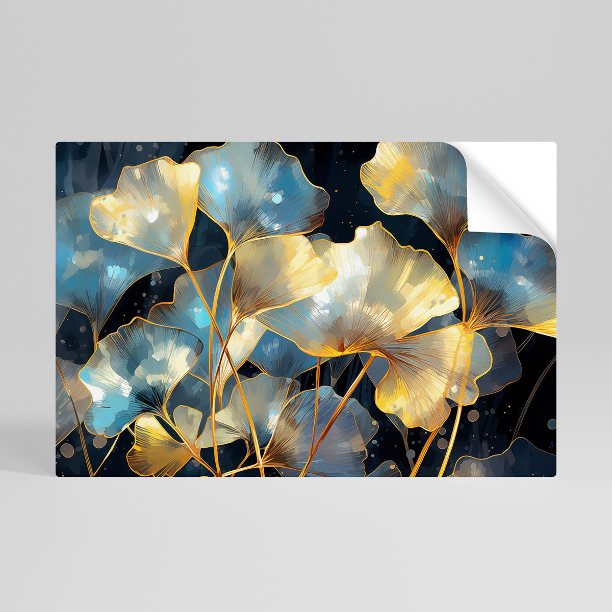 GLIMMERING GINKGO DREAMS Αυτοκόλλητη Αφίσα οριζόντια
