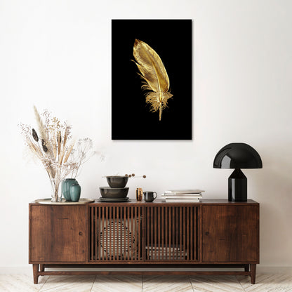 SHIMMERING FEATHER GRACE Κατακόρυφος Πίνακας σε Καμβά