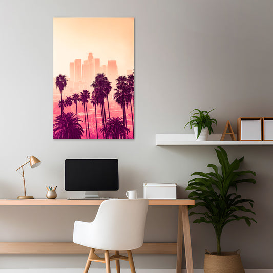 PALM SHADE DREAMSCAPE Κατακόρυφος Πίνακας σε Καμβά