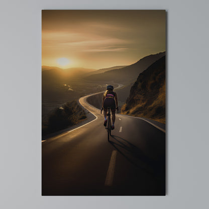 RIDE INTO GOLD Κατακόρυφος Πίνακας σε Καμβά