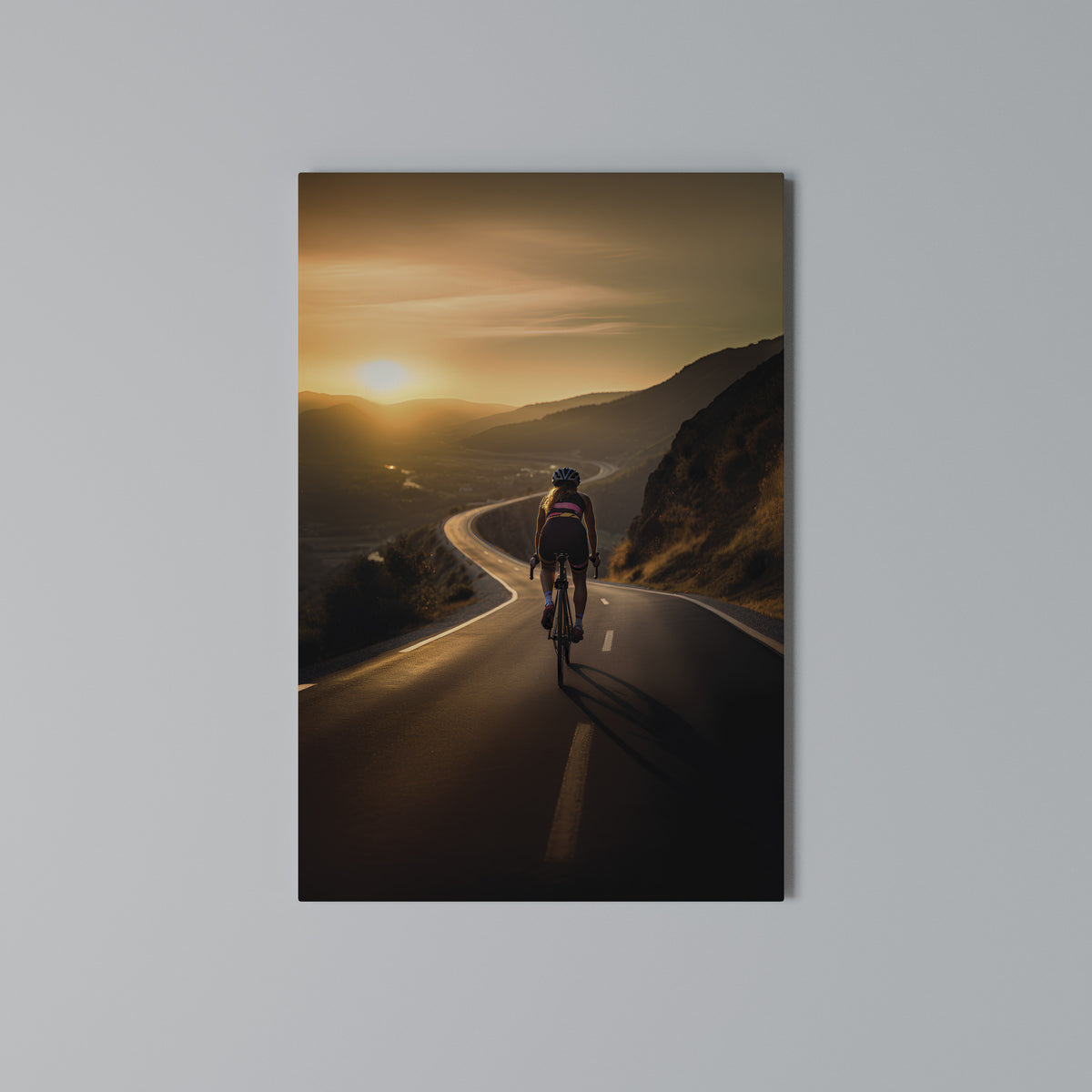 RIDE INTO GOLD Κατακόρυφος Πίνακας σε Καμβά