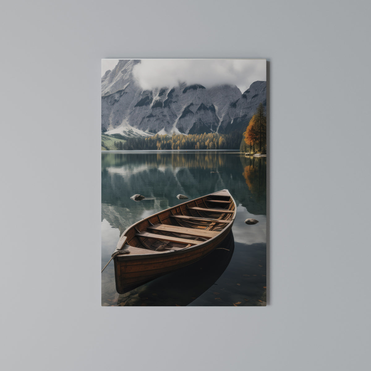 MOUNTAINSIDE REFLECTIONS Κατακόρυφος Πίνακας σε Καμβά