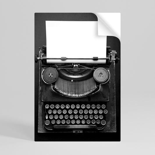TYPEWRITER SYMPHONY Αυτοκόλλητη Αφίσα κάθετη