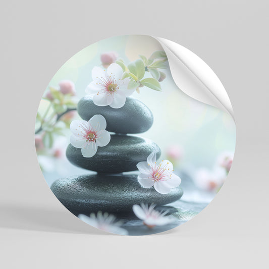 MINDFUL MOMENTS Peel and Stick Round Sticker