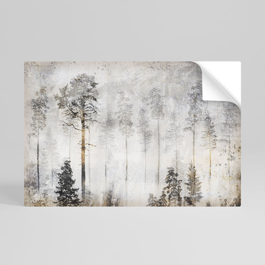 FADE IN THE TREES Αυτοκόλλητη Αφίσα οριζόντια