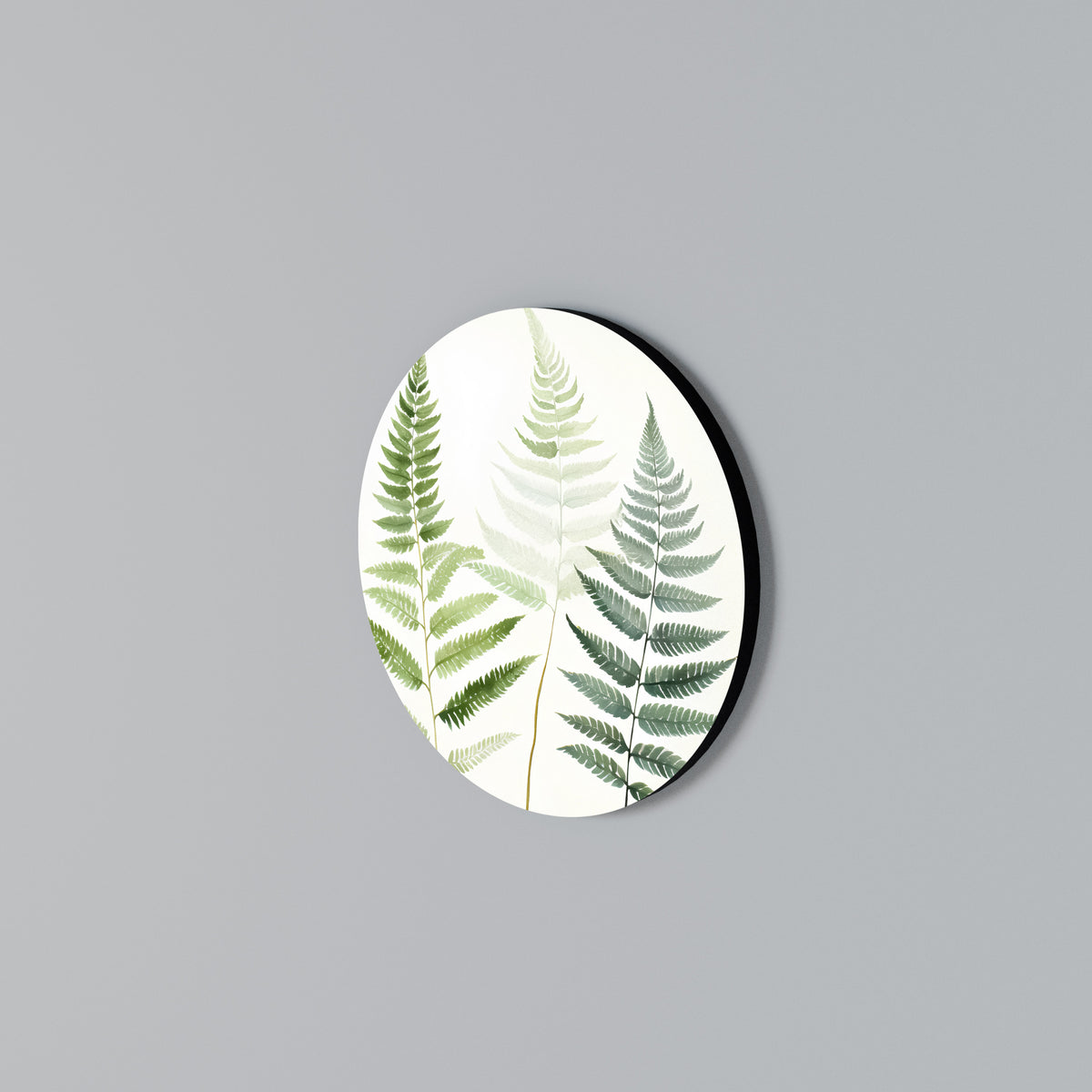 FERN MAJESTY Στρογγυλός πίνακας ζωγραφικής