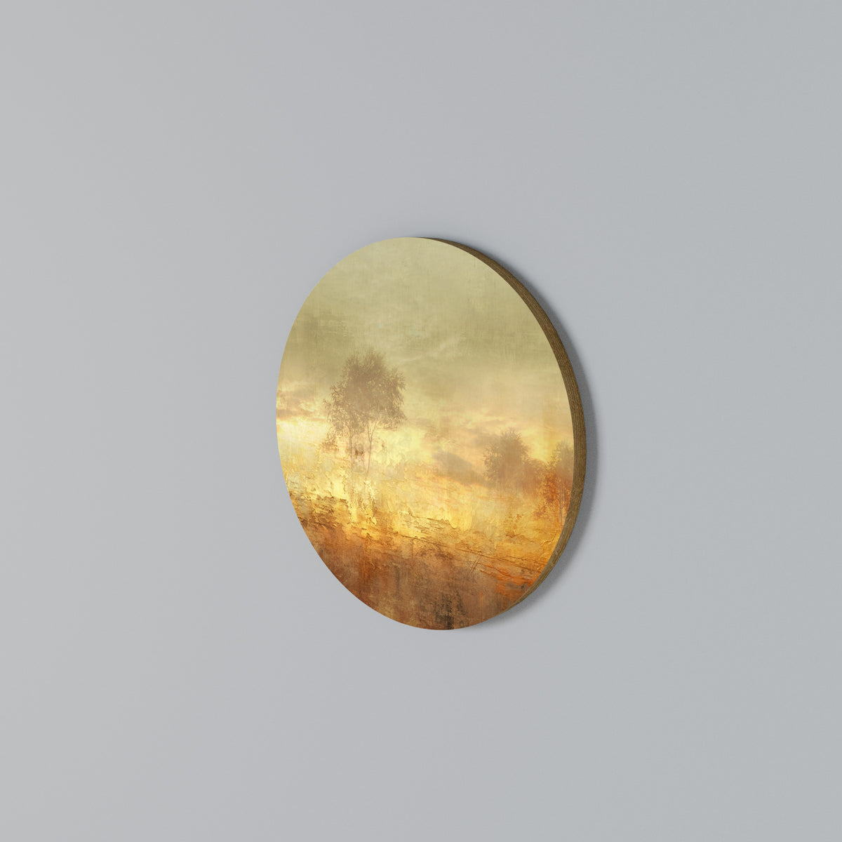 AMBER DREAMSCAPE Στρογγυλός πίνακας ζωγραφικής