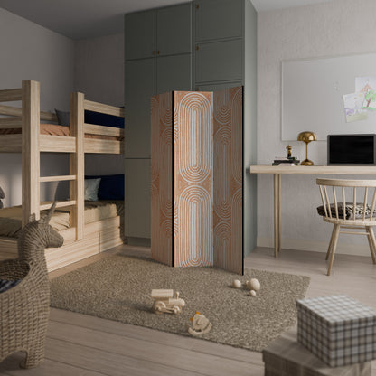 GEOMETRIC GLEAM 3-Panel Room Divider
