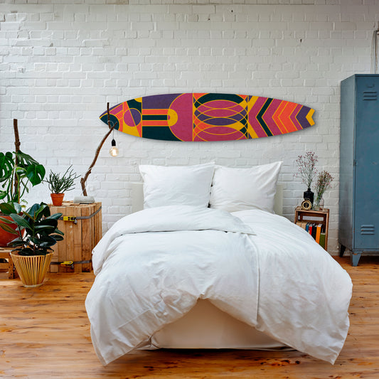 ELECTRIC PATTERNS Surfboard Decorative Panel
