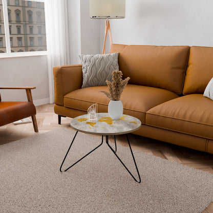 METALLIC WORLDVIEW MAP Coffee Table