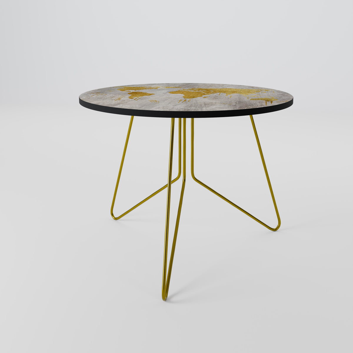 METALLIC WORLDVIEW MAP Coffee Table