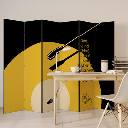 MUSIC - NO PAIN 6-Panel Room Divider