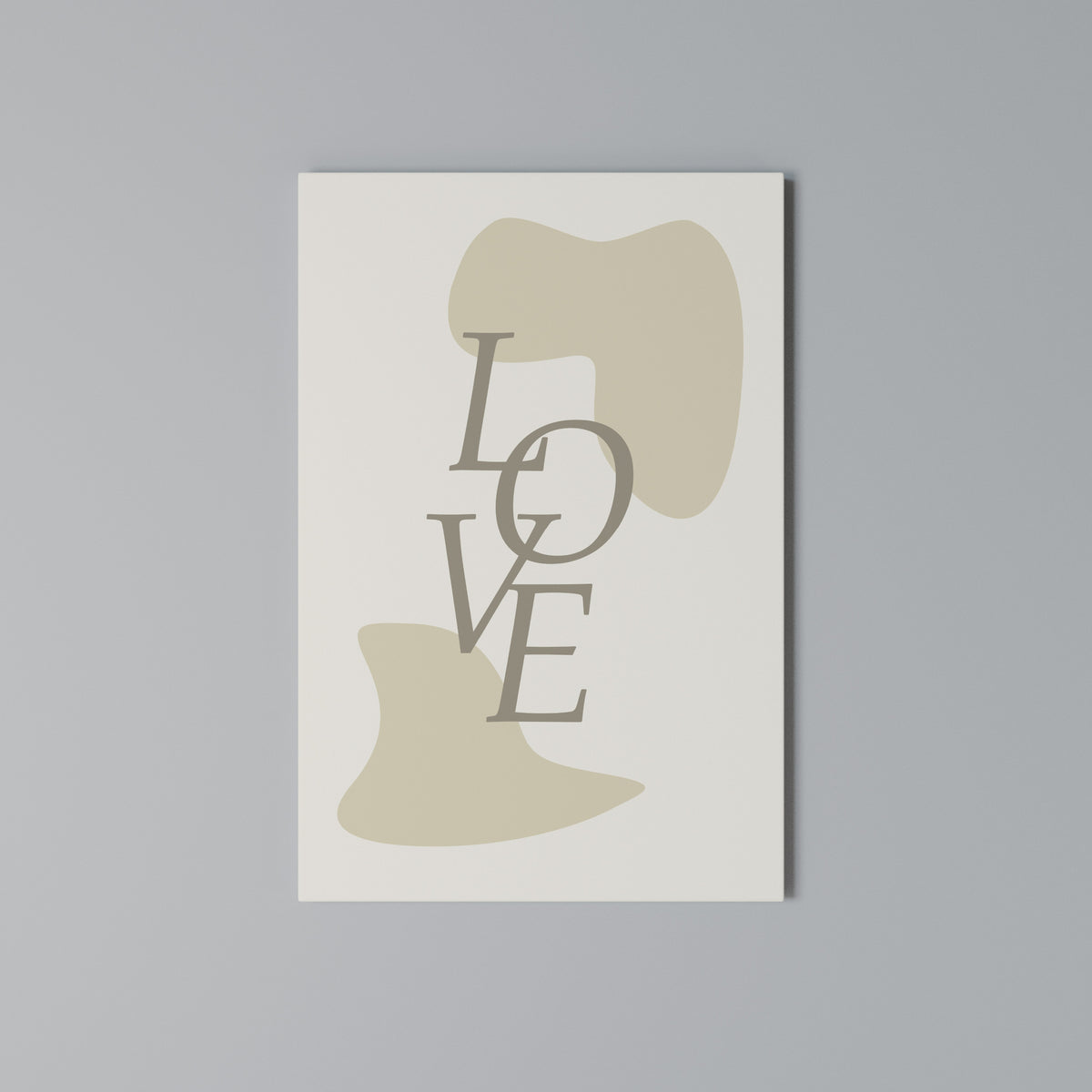 LOVE IN FORM Κατακόρυφος Πίνακας σε Καμβά